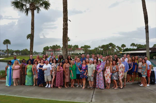 Member Benefits staff at a staff party