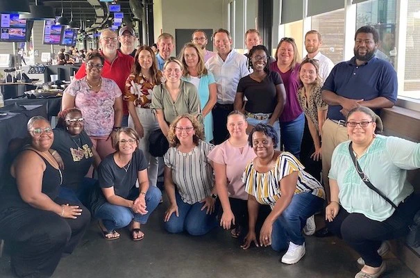 Member Benefits staff at Top Golf